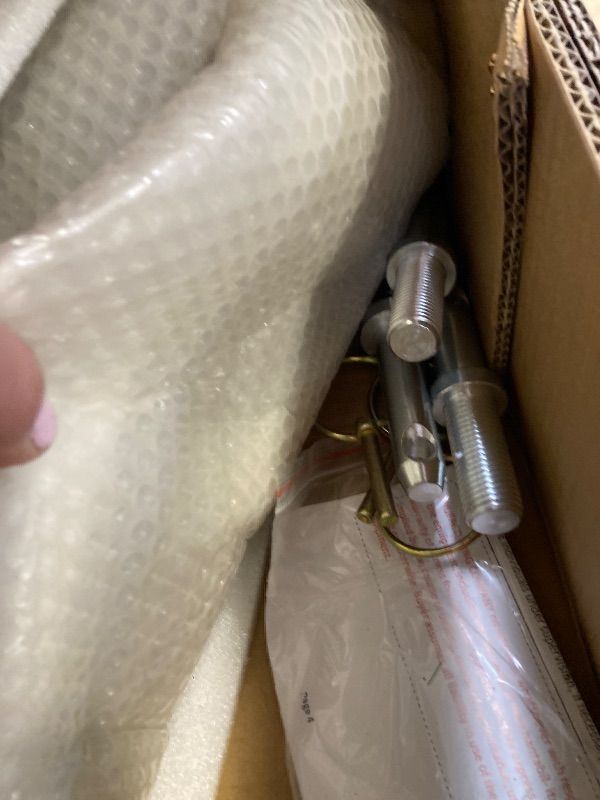 Photo 1 of 3 Point Trailer Hitch with 2" Receiver for Category 1, 3 Pt Tractor, Heavy Duty Quick Hitch Drawbar Adapter for John Deere, Kubota, Kioti, Yanmar, Cat, NorTrac, BX, LM25H, WLM Tractor, Black