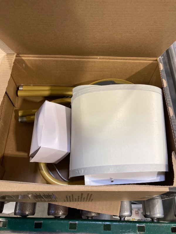 Photo 1 of [Upgraded] LED Floor Lamp for Living Room, 3 Color Temperature Floor Lamp with Foot Switch Modern Standing Lamp Tall Pole Floor Reading Lamp for Bedroom, Study Room, Office, 9W Bulb Included, Gold