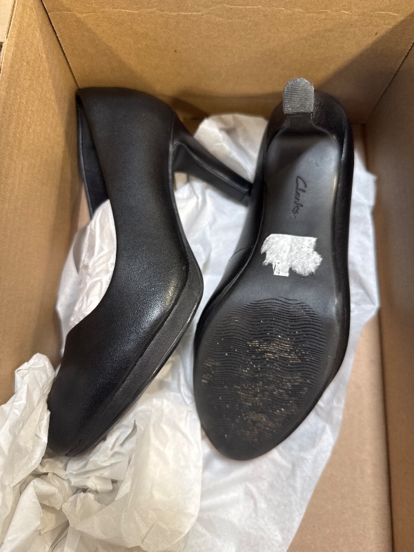 Photo 1 of Clarks Women's Adriel Viola Dress Pump, Black Leather, 6