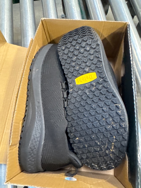 Photo 1 of AEHAO Mens Non Slip Work Shoes Slip On Water Resistant Chef Shoe for Restaurant Kitchen Food Service Working Waterproof Walking Sneakers Breathable and Lightweight,Black 7