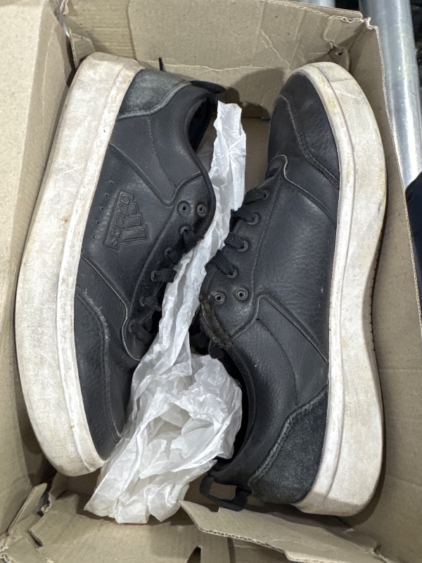 Photo 1 of adidas Men's Park Street Sneaker, Black/Black/White, 8