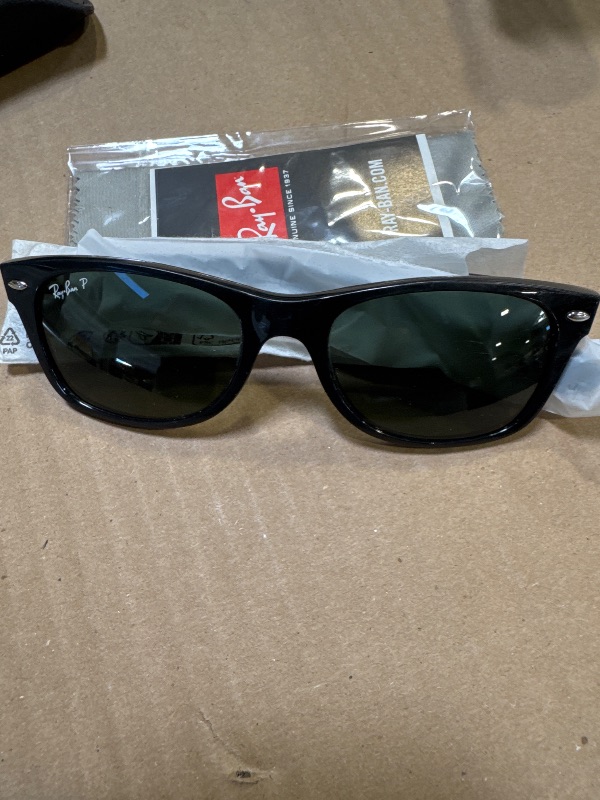 Photo 1 of Ray-Ban Men's RB4181 Square Sunglasses, Black/Polarized Green, 57 mm