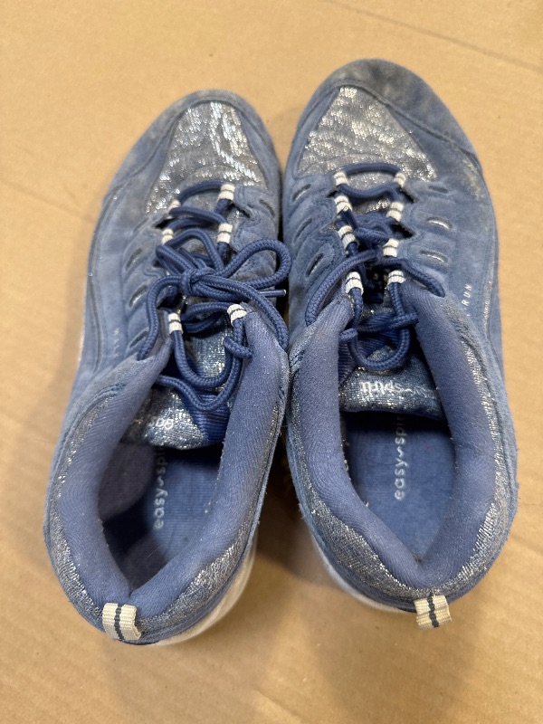 Photo 1 of Easy Spirit Women's Romy23 Sneaker, Denim-Silver, 9.5 X-Wide