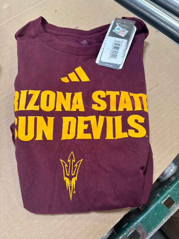 Photo 1 of adidas Men's NCAA Fresh Team Graphic T-Shirt, Team Maroon/Arizona State University, Large