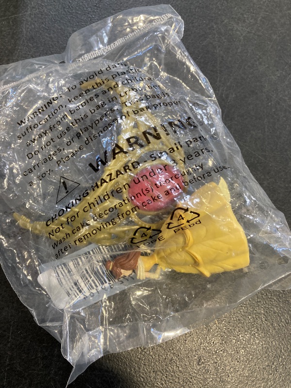 Photo 1 of DecoSet® Disney Princess Belle Beautiful As A Rose Cake Topper, 2-Piece Decorations Set with Belle Figurine and Golden Tiara with Spinning Jewel, Beauty and the Beast Cake Decoration