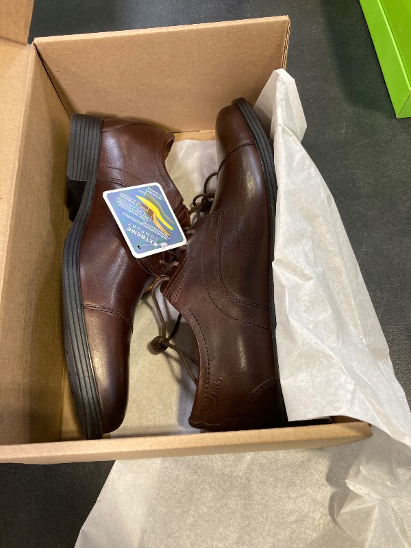 Photo 1 of Clarks Men's Whiddon Cap Oxford, Mahogany Leather, Size 8