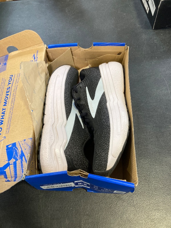 Photo 1 of Brooks Women’s Ghost Max 2 Neutral Running & Walking Shoe - Black/White/Orchid Ice - 8 Medium