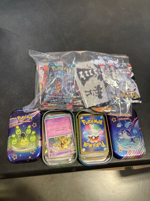 Photo 1 of 2 pack Pokemon TCG Scarlet & Violet 10.5 White Flare Tech Sticker Blister cards are open