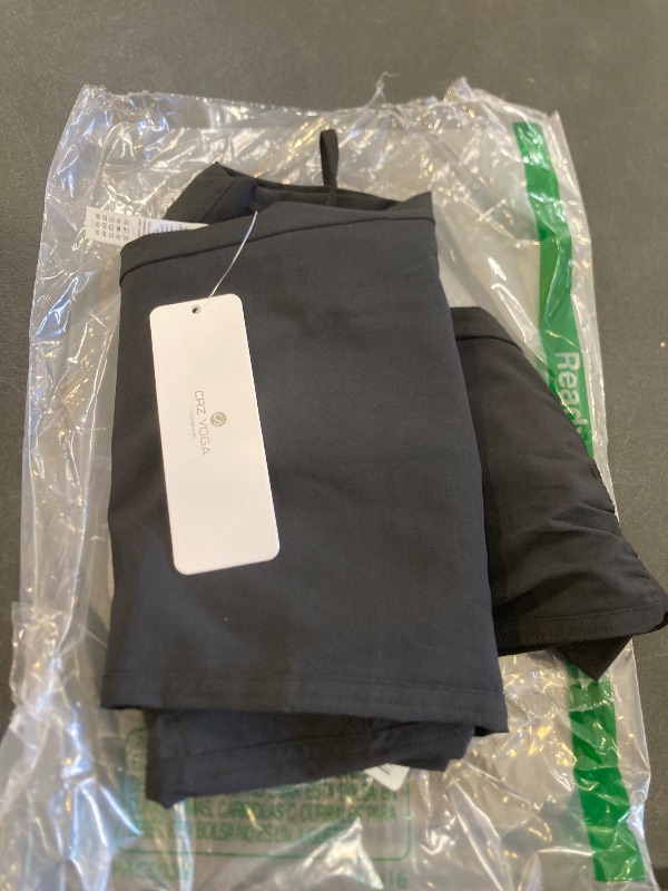 Photo 1 of CRZ YOGA Women's Lightweight Workout Joggers 27.5" - Travel Casual Outdoor Running Athletic Track Hiking Pants with Pockets Black small