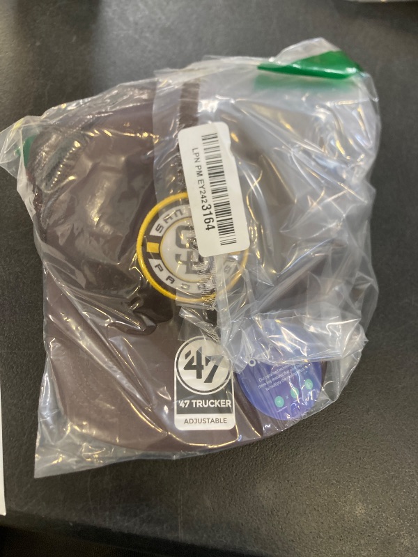 Photo 1 of 47 Brand MLB Unisex Baseball Team Color Primary Logo Berm Trucker Adjustable Mesh Snapback Hat Adult One Size Fits All - San Diego Padres - Brown