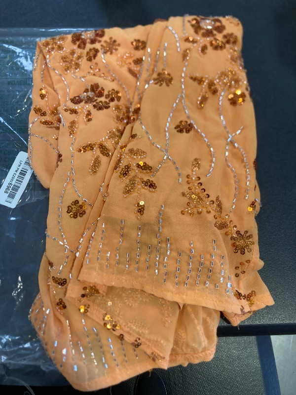 Photo 1 of MISSACTIVER Women’s Sexy Sparkly Sequin Mini Dress Y2K Cute Rhinestone Strapless Backless Glitter Short Tube Dress Clubwear Orange large