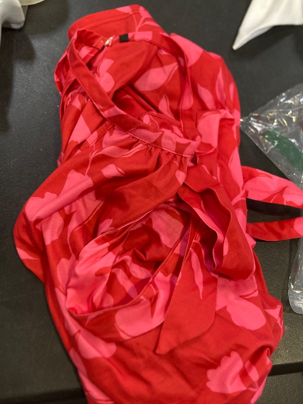 Photo 1 of *similar design only* PRETTYGARDEN Women's 2025 Summer jumpsuit Trendy Casual Lounge Boho (Print Red,Large)