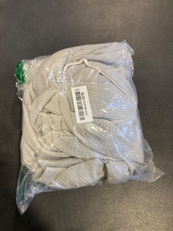 Photo 1 of Amazon Essentials Men's Lightweight Waffle Bathrobe (Available in Big & Tall), Light Grey, X-Large-XX-Large