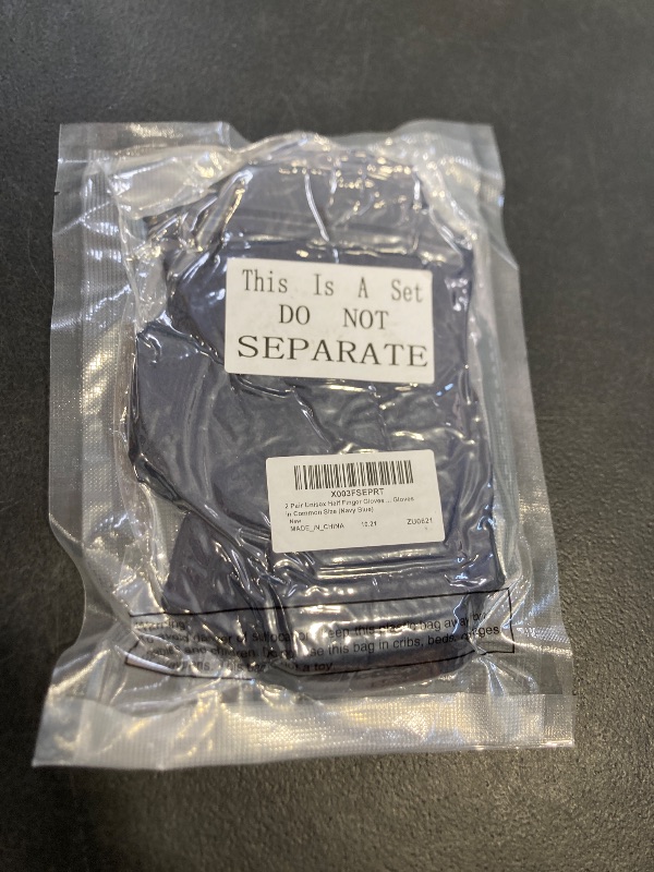 Photo 1 of 2 Pair Unisex Winter Half Finger Gloves Knitted Fingerless Mittens Warm Stretchy Gloves in Common Size(Navy Blue)