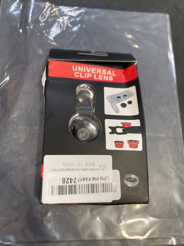 Photo 1 of 3 in 1 Cell Phone Camera Lens Kit Wide Angle Macro Fisheye Lens Universal for Smart Phones iPhone Samsung Android