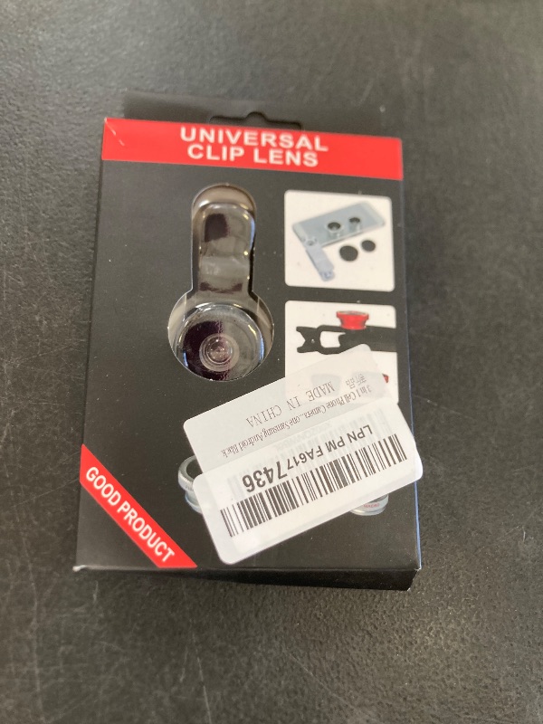 Photo 1 of 3 in 1 Cell Phone Camera Lens Kit Wide Angle Macro Fisheye Lens Universal for Smart Phones iPhone Samsung Android