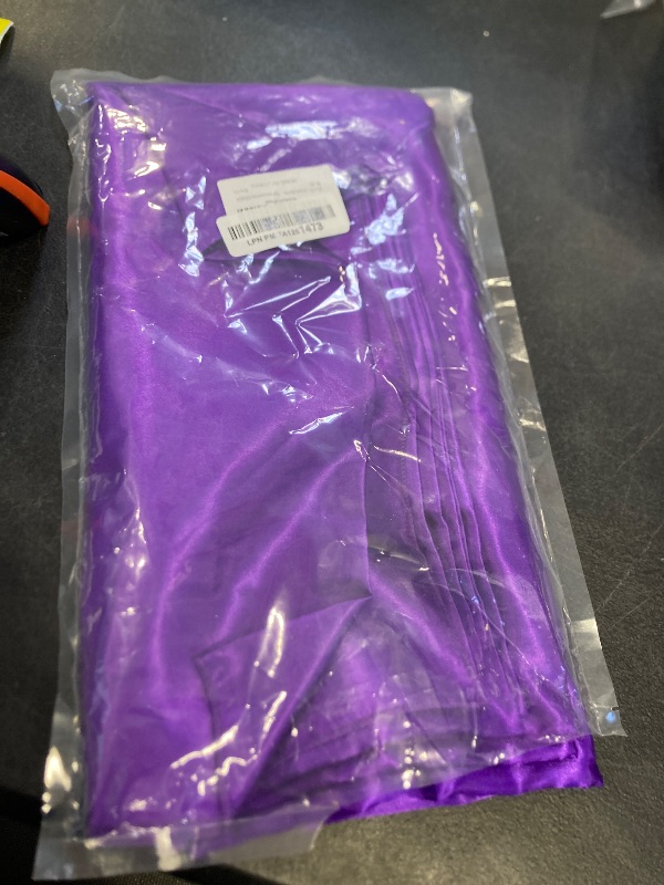 Photo 1 of 10ft x 7ft Purple Backdrop Curtains for Parties, Fabric Satin Background Curtain with Rod Pockets for Weddings, Birthday, Baby Shower, Photography, Graduation Party Backdrop Drapes, 2 Panels