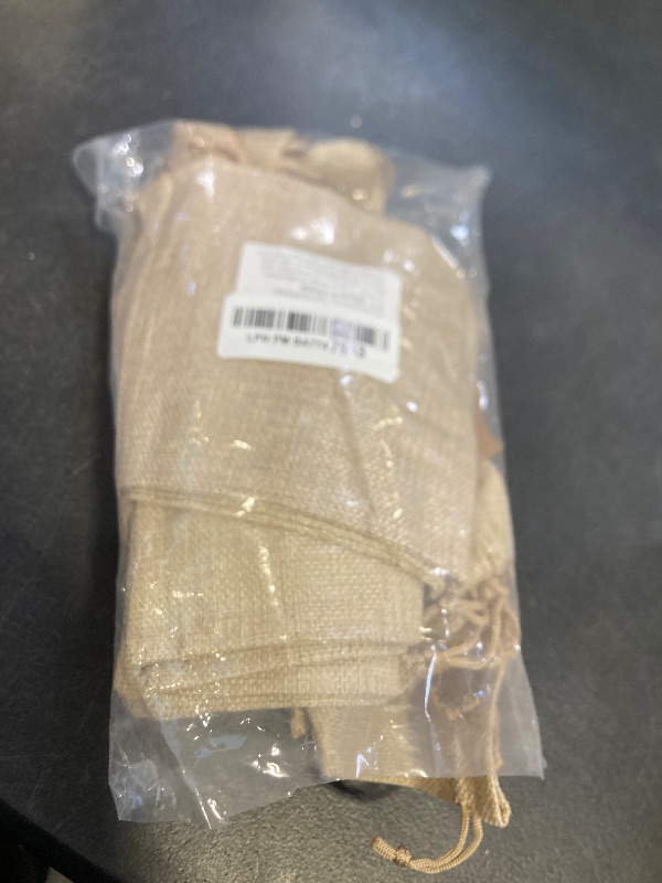 Photo 1 of 25Set Reusable Burlap Gift Bags with Drawstring, 5x7" Small Party Favor Gift Bags + Bonus Gift Tags & String, Brown Linen Sacks Bag for Wedding Party Favor, Coffee, DIY Craft Sachet Bulk BagsLPNPMBA7747953
