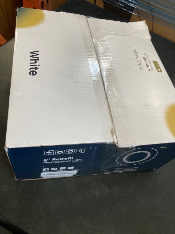 Photo 1 of 12 Pack 4 Inch LED Can Lights Retrofit Recessed Lighting, 5CCT 4 Inch Recessed Downlight Selectable 2700K-6000K Dimmable, 9W 630LM Recessed Lights with Metal Smooth Trim- ETL and Energy Star Certified