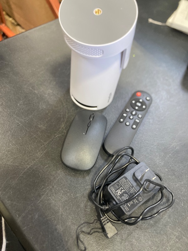 Photo 1 of [Built-in Apps & 2025 Upgraded] Mini Projector with WiFi 6 and Bluetooth 5.4 Support 4K 1080P Auto Keystone 180° Rotatable Projector Portable Compatibile with HDMI/TV Stick/Memory Stick/Laptop, White