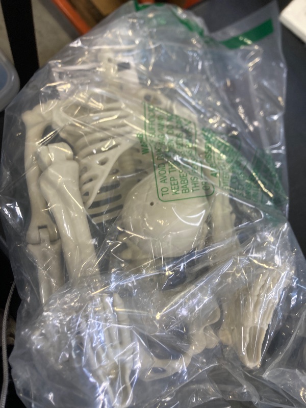 Photo 1 of 36" Halloween Skeleton, Full Body Posable Joints Poseable Plastic Skeletons Props for Halloween Party Spooky Decoration Yard Lawn Garden Patio Decor