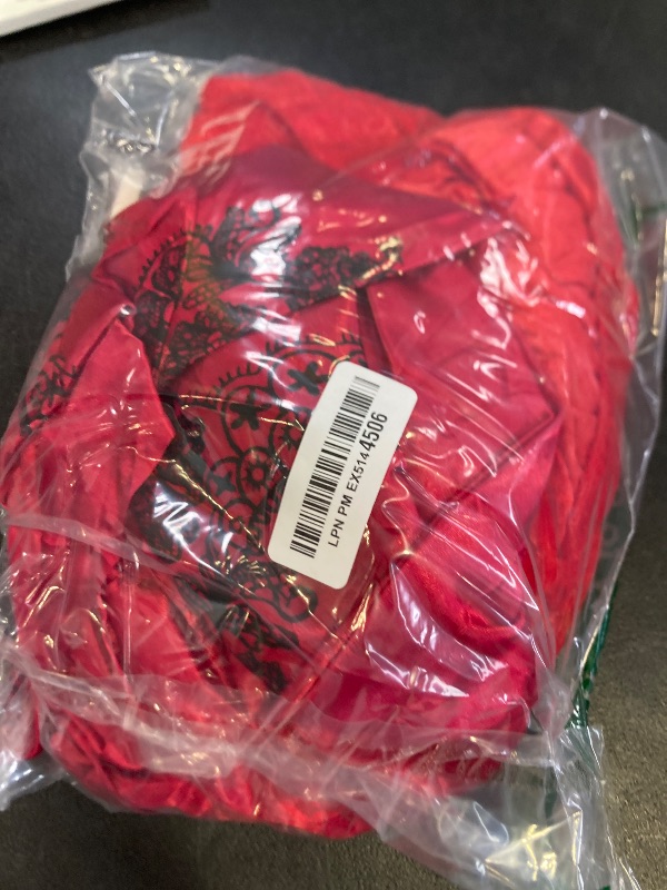 Photo 1 of 3 Pack Little Red Riding Hood Costume Set - Women's Gothic Cloak, Lace Gloves, Black Stockings - Cosplay Costume for Halloween Party and Role Play