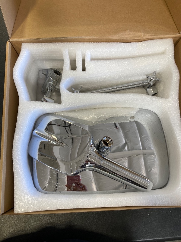 Photo 1 of 12 Inch Rain Shower Head with Handheld Spray Combo and Extention Arm, High Pressure Rainfall Waterfall Shower Heads, Dual Showerhead with 3-Way Diverter - Height/Angle Adjustable(Chrome)