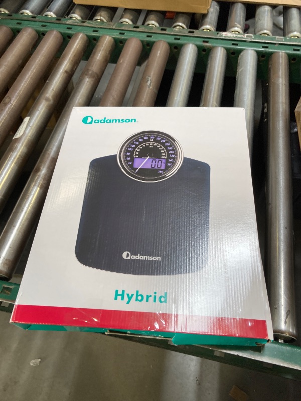 Photo 1 of Adamson  2-in-1 Analog & Digital Weighing Scale for Body Weight up to 400lbs - Thick Tempered Glass - Extra Large Display - Easy to Read Digital Bathroom Scale - New