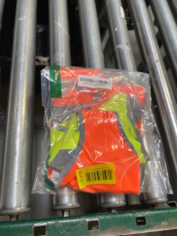 Photo 1 of 2 Pieces Dog Reflective Vest Adjustable Dog Safety Service Vest Pet High Visibility Apparel for Hunting Outdoor Activities Walking at Night(S,Orange, Fluorescent Yellow)