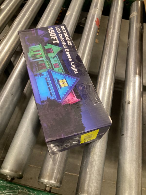 Photo 1 of 150FT Permanent Outdoor RGB Lights - Waterproof Smart LED Eaves Lights with App/Remote Control, Music Sync & DIY Scenes, Perfect for Christmas, Halloween, Parties & Daily Decor, Ideal for House Roof