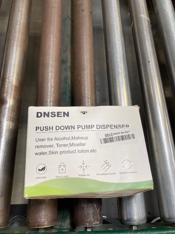 Photo 1 of 3 Pack Push Down Pump Dispenser Empty Push Top Bottles Containers for Nail Polish Makeup Remover Micellar Water Facial Toner 6.7oz/200ML