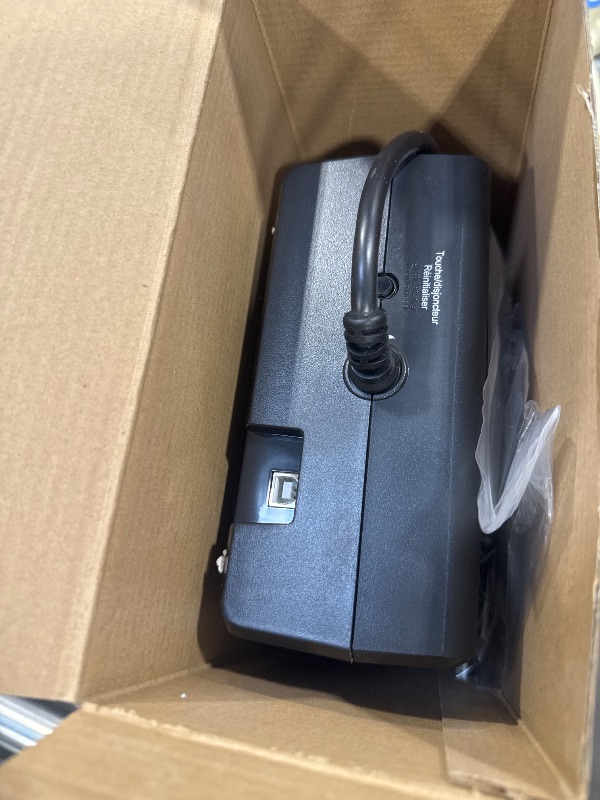 Photo 1 of Amazon Basics UPS Battery Backup & Surge Protector 800VA/450W, 12 Outlets, Standby Uninterruptible Power Supply, for Power Outage Protection, Compact, Black