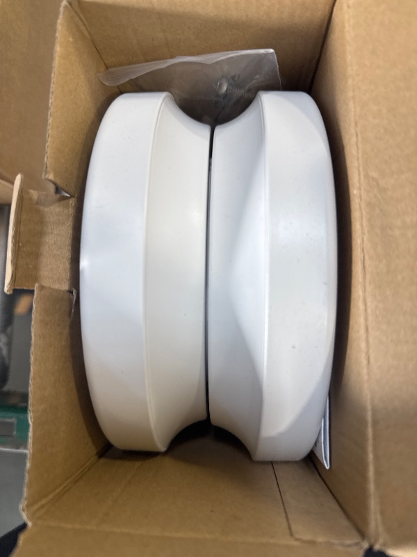 Photo 1 of 2-Pack Battery Operated Motion Sensor LED Ceiling Light, 7.2inch Flush Mount Light Fixture 6000K, Wireless Motion Activated Ceiling Lamp in 400LM for Closet Pantry Laundry Stair(Battery Not Included)