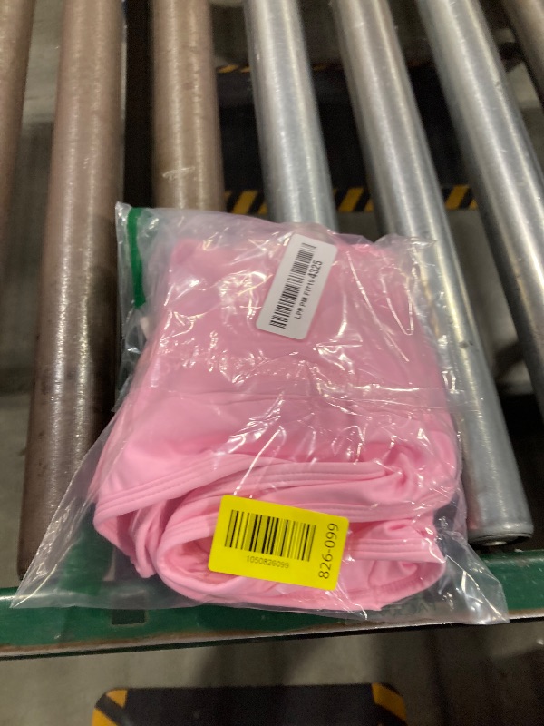 Photo 1 of ABOCIW Athletic Dress for Women High Waist Tennis Skirt Sets 2 Piece Golf Outfits Side Slit Mini Skirt Skorts Square Neck Racerback Workout Crop Tank Top Light Pink Small