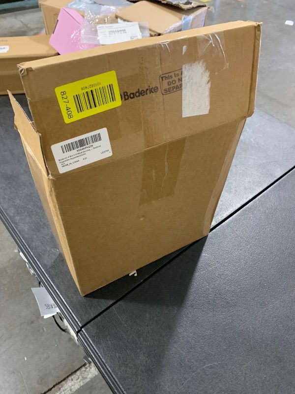 Photo 1 of Baderke 4 Set 9" Chilled Serving Tray for Parties with Compartments Ice Chilled Party Platter Charcuterie Serving Board Cold Dish Dip with Forks Tongs for Fruit Seafood Vegetable Appetizer (Gold)