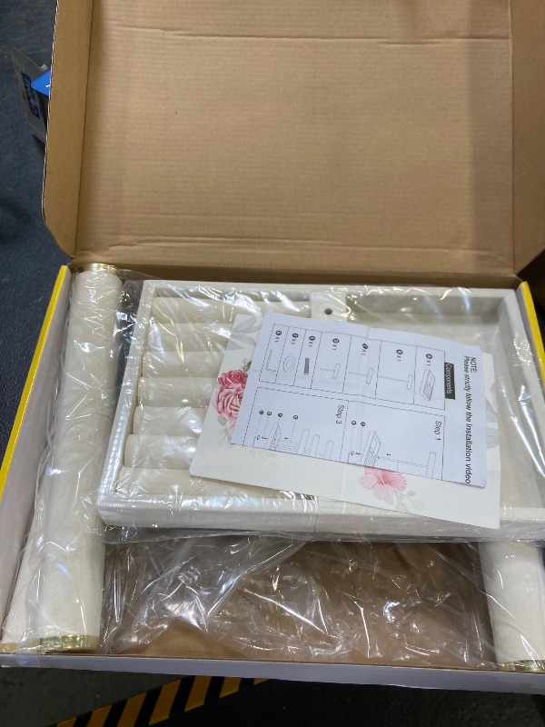 Photo 1 of 3 Tier Bracelet Holder Display - Detachable T Bar Beige Velvet Bracelet Holder, Jewelry Holder Organizer for Bracelet, Necklace, Earrings, Rings