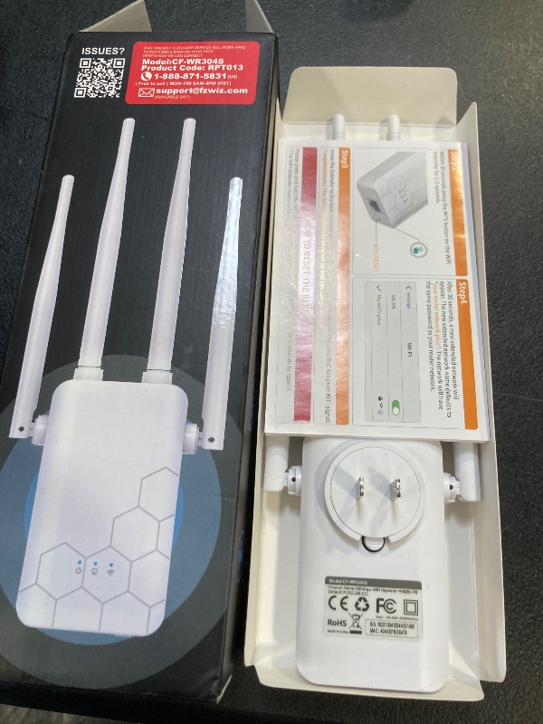 Photo 1 of 2025 WiFi Extender Internet Booster, Long Range Repeater Wireless Routers Amplifier, Mesh Wi-Fi 80% Faster | Broader Than Ever, Support More Network Devices at Home, 1-Tap Setup