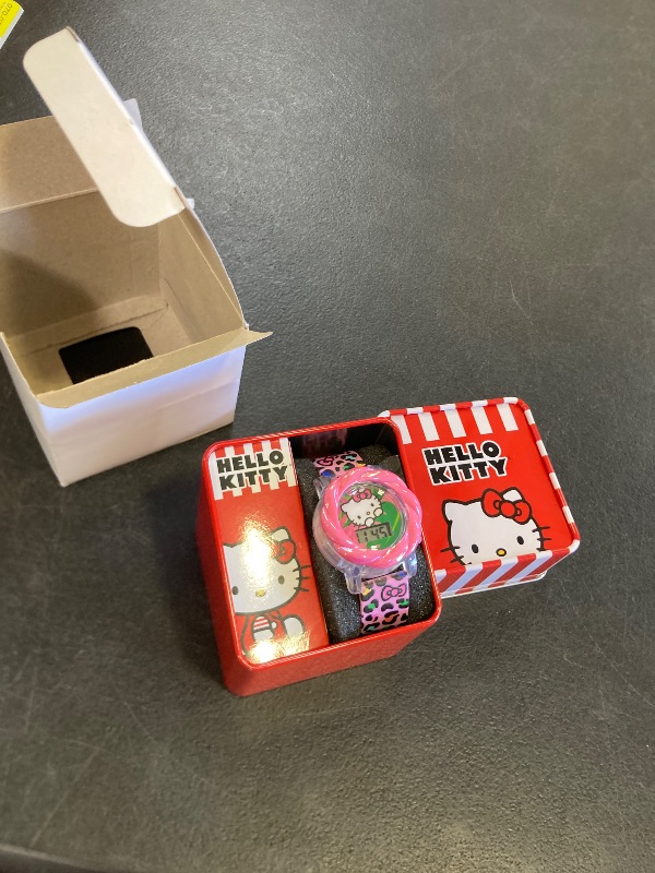 Photo 1 of Accutime Hello Kitty LCD Watch for Girls with Flashing LED Lightshow - Vivid Pink Strap, Iconic Hello Kitty Design, Fun Time-Teaching Accessory