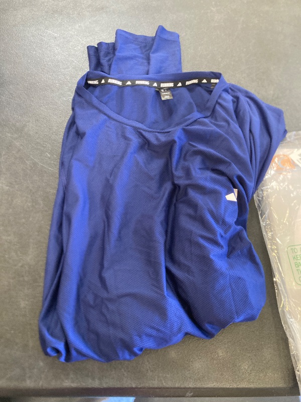 Photo 1 of adidas Men's Own The Run Long Sleeve T-Shirt, Dark Blue, XX-Large