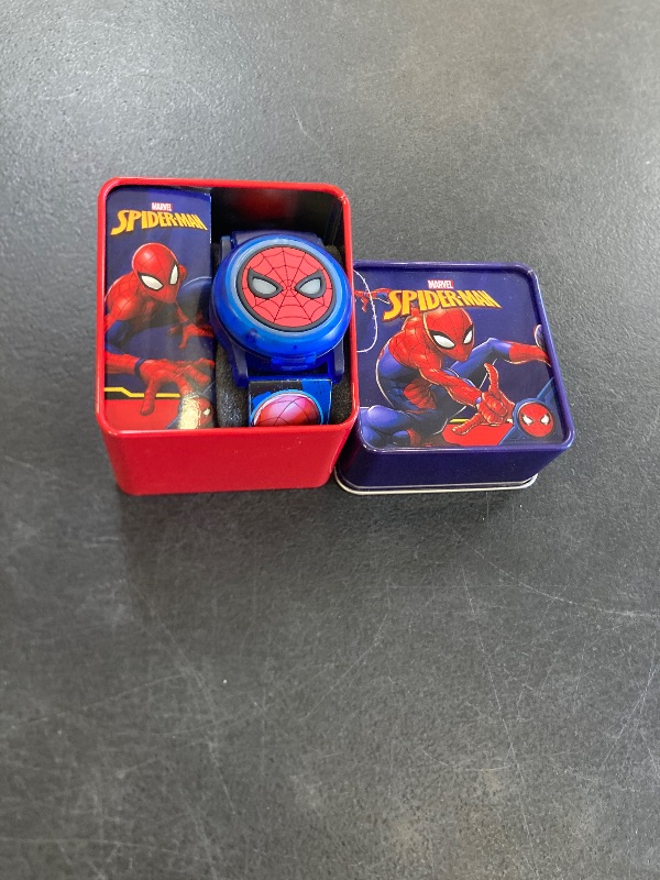 Photo 1 of Accutime Kids Marvel Spider-Man Digital Quartz Plastic Watch for Boys & Girls with LCD Display, Blue (Model: SPD4493)