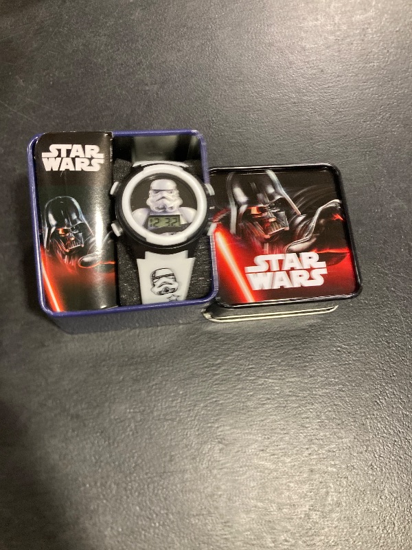 Photo 1 of Accutime Star Wars Kids' Stormtrooper Digital Display LCD Quartz White Watch for Boys (Model: STM3488)