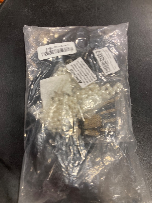 Photo 1 of 1920s Flapper Accessories Set Gatsby Headband Roaring Costume 20s Theme Accessories for Women
