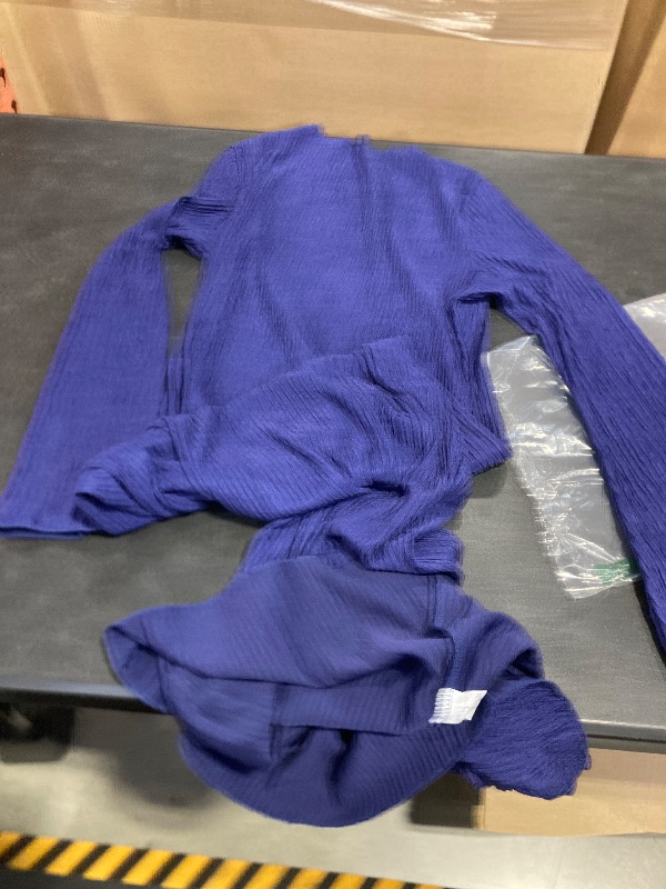 Photo 1 of large blue long sleeve maxi dress