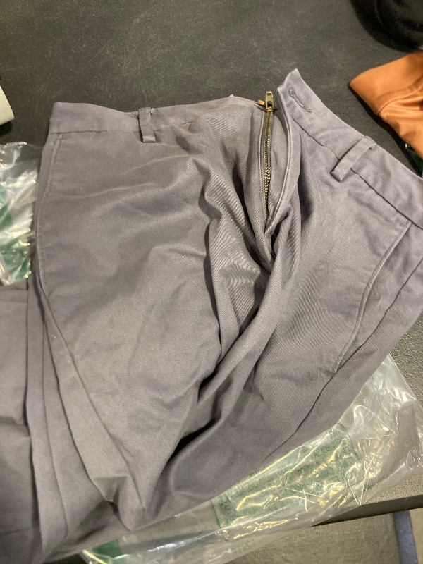 Photo 1 of Amazon Essentials Men's Slim-Fit Wrinkle-Resistant Stretch Dress Pant, Charcoal, 32W x 32L