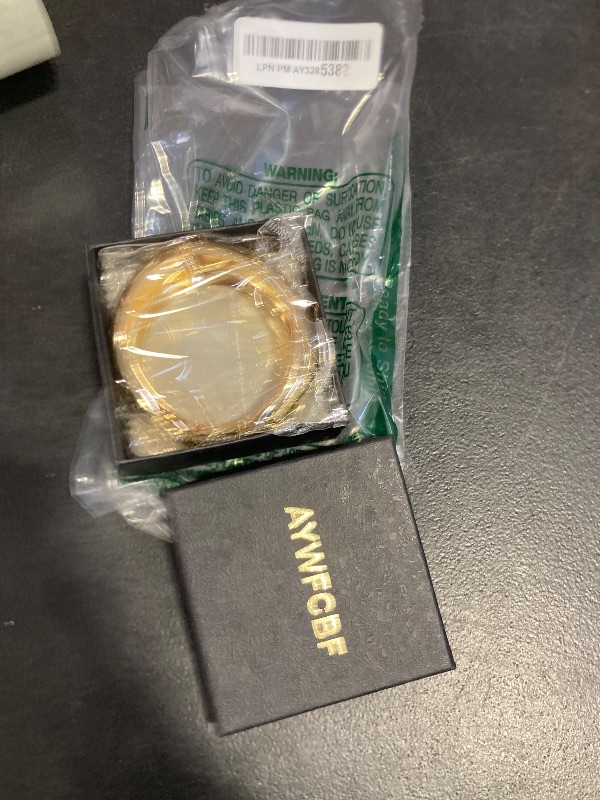 Photo 1 of Bangle Bracelets for Women | 14K Gold Plated Trendy Wide Bracelets | Hinged Arm Cuff Bangles Chunky Bracelet for Women