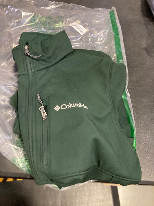 Photo 1 of Columbia Mens Ascender Softshell Full Zip Rain Jacket, green, Medium