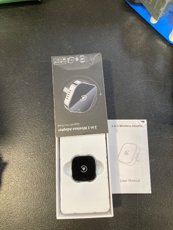 Photo 1 of Teeran 2 in 1 Wireless CarPlay and Android Auto Adapter, Easy Setup Plug and Play, Fast Seamless Use Supports 1000+ Car's with Built-in Wired Car Play/Android Auto, Compact Sleek Design Car Adapter