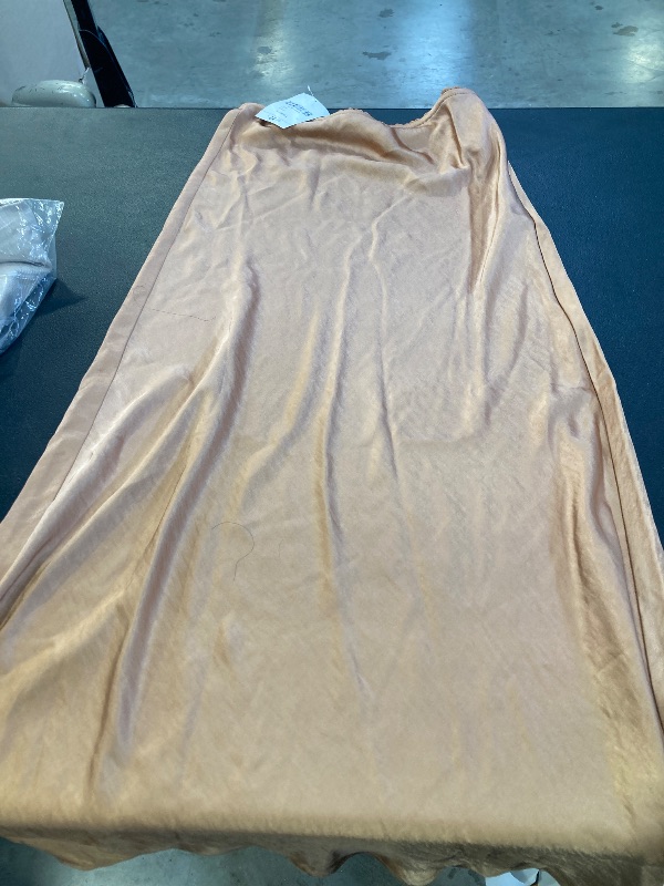 Photo 1 of XS- CAMEL COLORED HIGH WAIST MIDI SKIRT