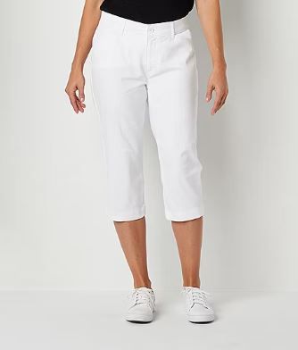 Photo 1 of SIZE 6-St. John's Bay Secretly Slender Womens Slim Mid Rise Capri Pant
