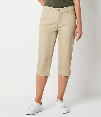 Photo 1 of SIZE 6-St. John's Bay Secretly Slender Womens Slim Mid Rise Capri Pant
